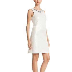 WHITE HOUSE BLACK MARKET METALLIC JACQUAR Size 0